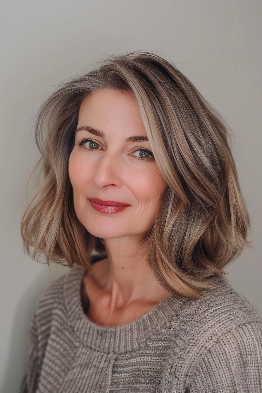36. Bob with Face-Framing Layers (Bob Hairstyles For Women Over 40) - Bob Hairstyles For Women Over 40